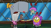 L-R: Pearl, Squidward, SpongeBob
