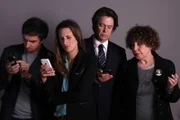 L-R: Gabriel Sarda (Gregory Montel), Andréa Martel (Camille Cottin), Mathias Barneville (Thibault de Montalembert), Arlette Azémar (Liliane Rovere)