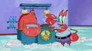 L-R: Larry, Mr. Krabs