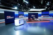 Das 'RTL Direkt'-Studio im Hauptstadtstudio der Mediengruppe RTL in Berlin