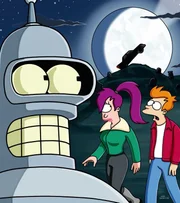 Bender (l.), Leela (m.) und Fry (r.) machen sich auf die Suche nach dem Original-Werwagen ...