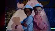 v.li.: Clyde McBride (Jahzir Bruno), Lincoln Loud (Wolfgang Schaeffer)