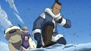 L-R: Appa, Yue, Sokka