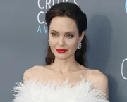 Angelina Jolie at the 23rd Annual Critics' Choice Awards held at the Barker Hangar in Santa Monica, USA on January 11, 2018.