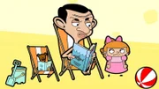 Das kleine Mädchen ist ganz begeistert von Teddy und versucht Mr. Beans kleinen Reisebegleiter heimlich zu entführen.