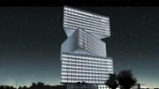 In Amsterdam plant ein Team von Ingenieuren und Designern den Bau eines hochmodernen Hotels. Der Platz in der Hauptstadt ist knapp bemessen. Um das Problem zu lösen, haben die Architekten einen außergewöhnlichen Plan entwickelt: Gestapelte Glaskeile, die in der Luft hängen.