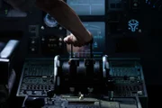 Etobicoke, Ontario, Canada - Captain Malcom Waters (played by Peter Deiwick) is in command of Cathay Pacific Flight 780 as it approaches Hong Kong with malfunctioning engines. In order to get his 309 passengers on the ground safely he'll need to land his Airbus A-330 at a dangerously high speed.