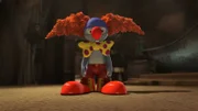 Blinky verkleidet sich als Clown.