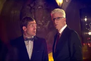 "Rubbery Homicide" -- Greg Sanders (Eric Szmanda, left) confers with D.B. Russell (Ted Danson) about the kinky world of "rubber dolls" just before they break up a party close to where a man was stabbed in an alley, on CSI: CRIME SCENE INVESTIGATION, Sunday -- Nov. 23 (10:30-11:30 PM, ET 10:00-11:00 PM PT) on the CBS Television Network. Photo: Neil Jacobs/CBS Ã‚Â©2014 CBS Broadcasting, Inc. All Rights Reserved