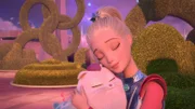 Barbie und ihr Haustier Popcorn halten stets zusammen und entdecken den Hauptplaneten gemeinsam.