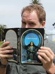 Josh Gates reads “The Secret” in the hopes of finding treasure.