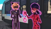 L-R: Cat Noir, Ladybug