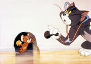 In dieser Serie bekriegen sich Katz und Maus, was das Zeug hält. Egal ob Mausefallen, diverse Schlaginstrumente oder Tomaten als Wurfgeschosse; Tom (re.) und Jerry gehen nie die Ideen aus, um sich gegenseitig das Leben schwer zu machen.