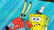 L-R: Mr. Krabs, SpongeBob