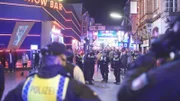 Polizeieinsatz St. Pauli nachts