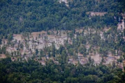 Luftaufnahme des Wassers, das vom Ackerland des Mississippi in Krotz Springs Louisiana umgeleitet wird