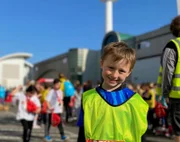 Henry beim Zehntel-Marathon: dem größten Kinder- und Jugendmarathon der Welt
