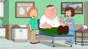Immer nur angeben ist nicht drin: Lois (l.) schafft es, Peter (M.) dazu zu bringen Blut zu spenden - nicht ohne Hintergedanken ...