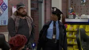L-R: Jeff Bilsky (Ryan Grassmeyer), Officer Walnut (Dayna Dooley)
