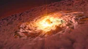 Eine Theorie besagt, supermassereiche Schwarze Löcher könnten durch die Kollision mehrerer kleinerer entstanden sein.