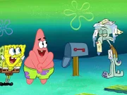 L-R: SpongeBob, Patrick, Squidward
