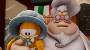 Squisito ist nicht bereit, für Garfield Lasagne zu zubereiten. Aber so schnell gibt unser Held nicht auf...