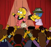 "Die Simpsons", "Die Perlen-Präsidentin." Lisa Simpson wird zur Schülerratspräsidentin gewählt. Zu spät erkennt sie, dass Rektor Skinner sie benützt, um die Schüler gefügig zu machen. Er schafft den Sport-, Musik- und Kunstunterricht ab und verlangt absoluten Gehorsam. Lisa ruft daraufhin zum Generalstreik auf.