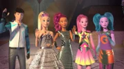 Eine starke Truppe: Leo, Barbie, Sal-Lee, Sheena und Kareena (v.l.) müssen ihre Talente und Stärken vereinen, um die Galaxie zu retten.