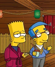 Bart (l.); Milhouse (r.)