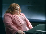 Hat die fettleibige Tagungsteilnehmerin Brenda Morgan (Kinna McInroe) das Opfer mit ihrer Leibesfülle getötet?