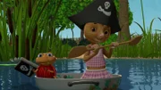 Jetzt wird gerudert. Kommt macht mit. Naya und Käfer Lu sind auf dem Weg zur Pirateninsel. Ob sie dort den Piratenschatz finden?