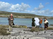 Vom Winde verweht - Fotoshooting im Nationalpark Burren.