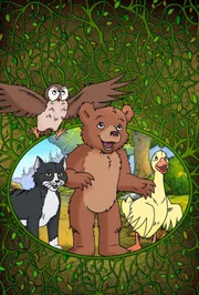 Der Kleine Bär wächst in einer harmonischen Umgebung auf. Mit seinen liebevollen Eltern und seinen Freunden - dem Kauz, der Henne, dem Kater und der Ente - erlebt er so manches Abenteuer.
