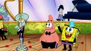 L-R: Squidward, Patrick, SpongeBob