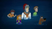 L-R:  Velma Dinkley,  Daphne Blake,  Fred Jones, Shaggy Rogers ,  Scooby-Doo