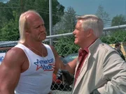 Der Hulk (Hulk Hogan, li.) und Hannibal (George Peppard, re.) versuchen das Geld zu beschaffen...