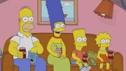 (v.l.n.r.) Homer; Marge; Bart, Lisa