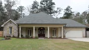 As seen on House Hunters, Mandeville, Louisiana homebuyers, Paul and Tina, are looking for a property that feels very Southern. The columns and long front porch of this property provide them with the look they're hoping to find.