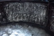 Der Kessel von Gundestrup zeigt keltische Rituale. Er gehört zu den herausragenden Artefakten der Latènezeit.