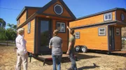 Young parents and fans of the Middle Ages, Val and Deanna, want a mobile tiny house in San Diego.