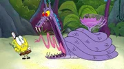 v.li.: SpongeBob, Snake monster