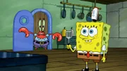 L-R: Mr. Krabs, SpongeBob