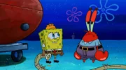 L-R: SpongeBob, Mr. Krabs