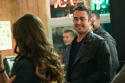 CHICAGO FIRE -- "You Will Hurt Him" Episode 209 -- Pictured: (l-r) Brittany Curan as Katie, Taylor Kinney as Kelly Severide -- (Photo by: Elizabeth Morris/NBC)