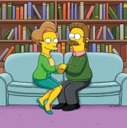 Kommen sich näher: Ned Flanders (r.) und Edna Krabappel (l.) ...