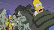 (v.l.n.r) Bart, Marge, Maggie; Lisa; Homer