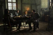 (v.l.n.r.) D'Artagnan (Luke Pasqualino); Athos (Tom Burke); Aramis (Santiago Cabrera)
