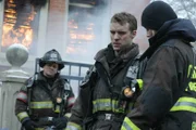CHICAGO FIRE -- "When Things Got Rough" Episode 217 -- Pictured: (l-r) Jesse Spencer as Matthew Casey, Lauren German as Leslie Shay -- (Photo by: Elizabeth Morris/NBC)