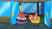v.li.: Mr. Krabs, SpongeBob