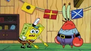 L-R: SpongeBob, Mr. Krabs